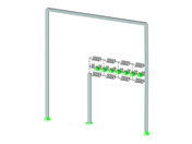 Modell 004674 | FEM-Modellierung einer Tensegrity-Kette