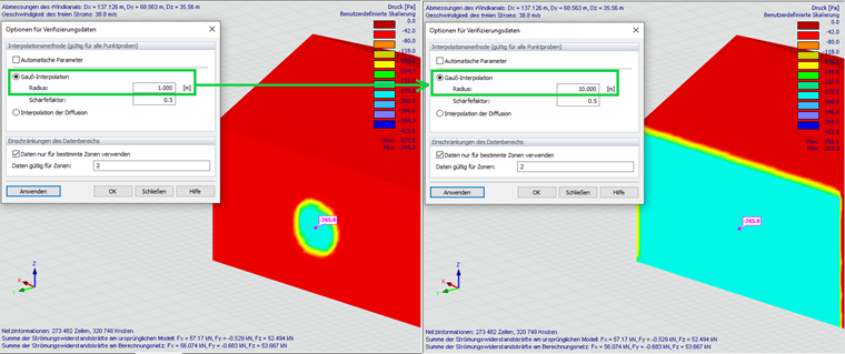 KB 001871 | Interpolationsverfahren für experimentell gemessene Druckwerte in RWIND 2