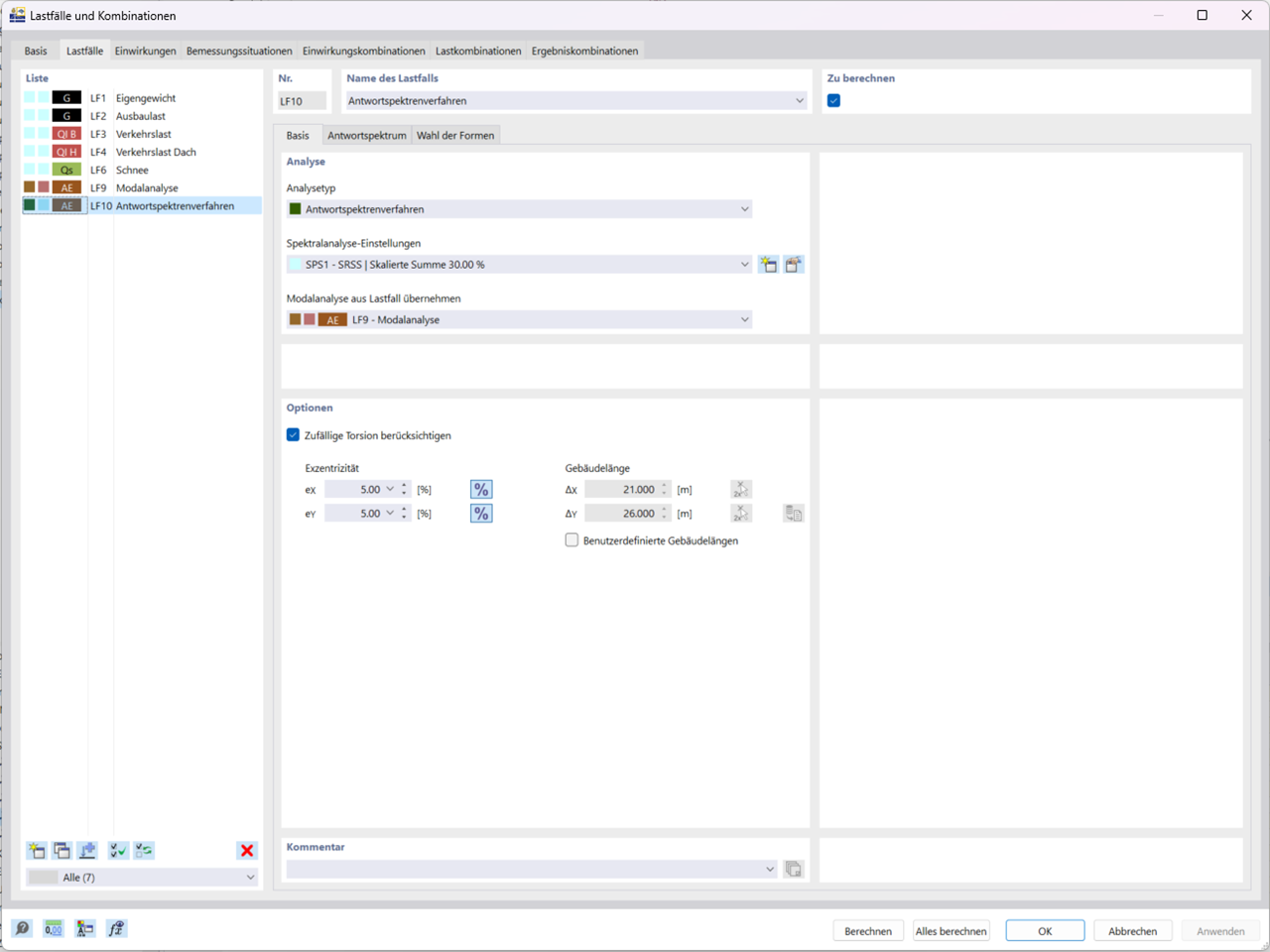 Anlegen eines Antwortspektrenverfahrens (KB1866)