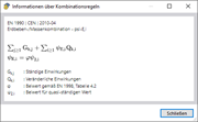 Informationen über Kombinationsregeln
