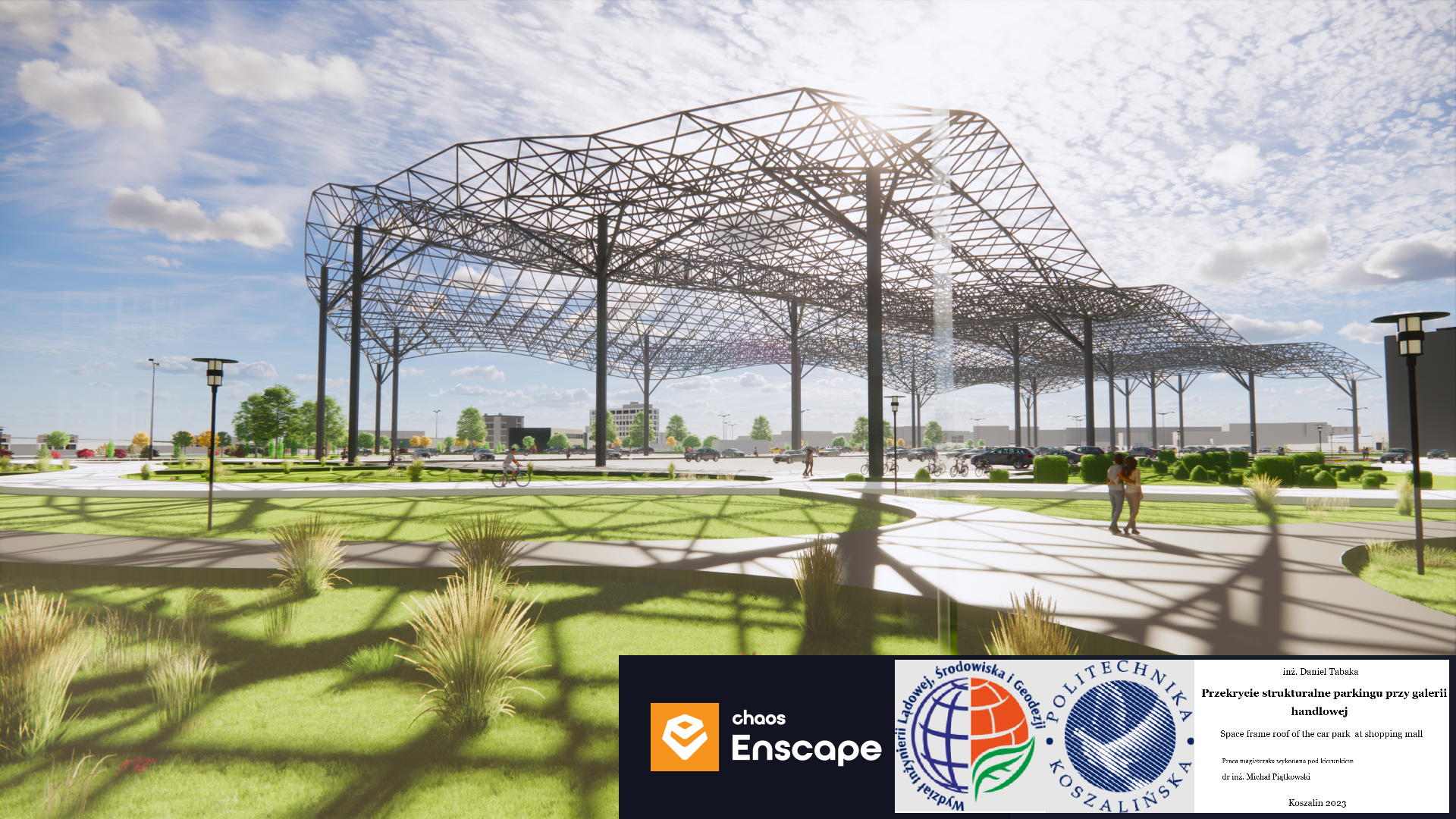 GT 000479 | Überdachung des Parkplatzes eines Einkaufszentrums