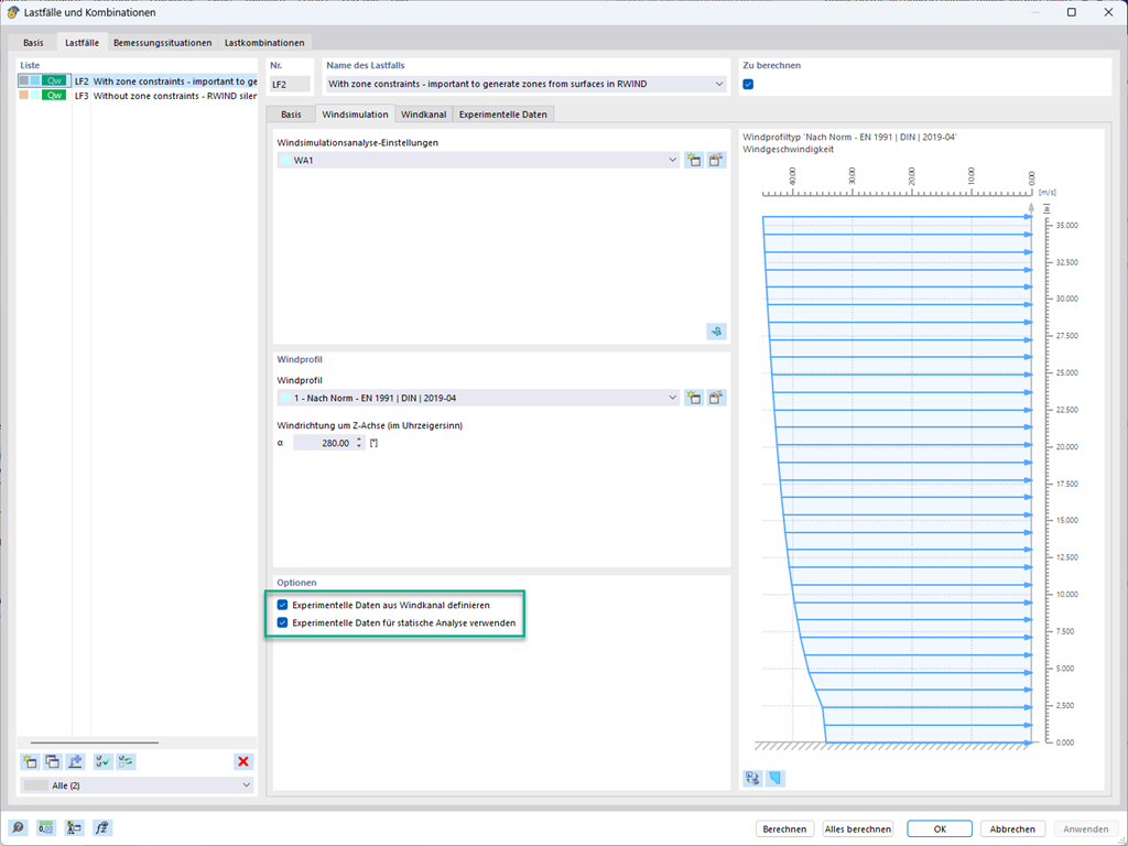 Feature 002746 | Ansatz von Windlasten aus experimentell ermittelten Druckwerten