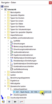 Aufrufen von Antwortspektrenparametern