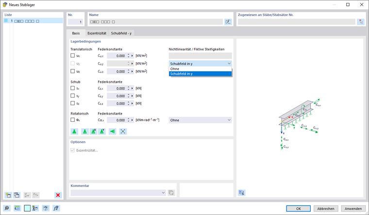 Dialog 'Neues Stablager', Register 'Basis'