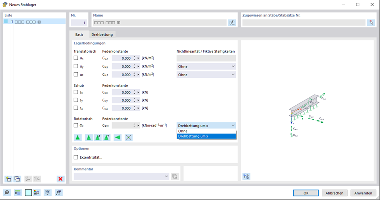 Dialog 'Neues Stablager', Register 'Basis'