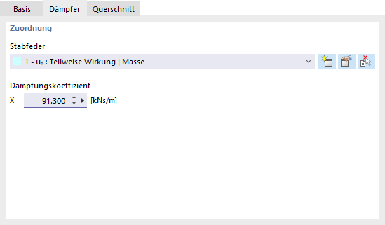 Dämpfungskoeffizienten definieren