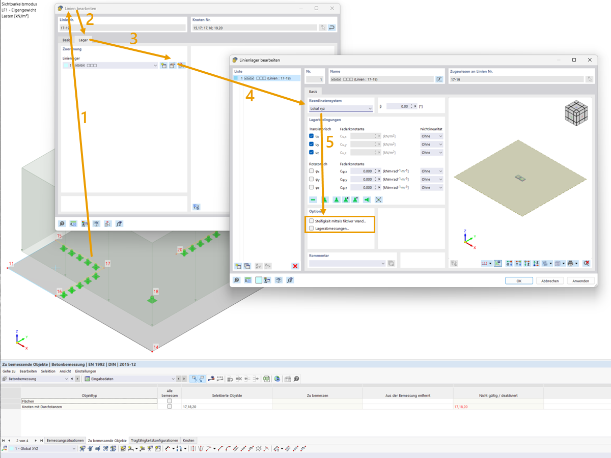 FAQ 005472 | In der Tabelle der zu bemessenden Objekte des Add-Ons Betonbemessung werden Durchstanzknoten in der Spalte nicht gültig/deaktiviert aufgelistet, obwoh