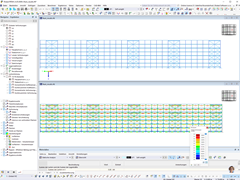 Längsansicht des Regallagers in RFEM