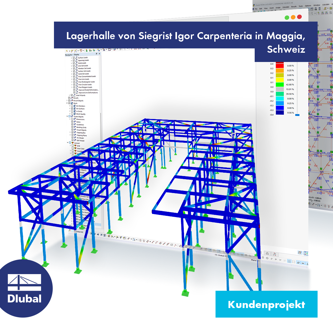 Lagerhalle von Siegrist Igor Carpenteria in Maggia, Schweiz