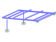 Modell 005873 | Stahlverbindungen für ein Carport | AISC 360-22