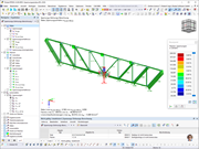 Ergebnisse der Spannungs-Dehnungs-Berechnung in Tabellen und Grafik