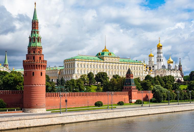 Der Kreml in Moskau, Russland, ist ein beliebtes Fotomotiv.
