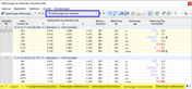 Ergebnistabellen 'Dehnungen an Volumen' für Spannungs-Dehnungs-Berechnung