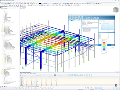Erweiterung einer Industriehalle und globale Verformung in RFEM 6