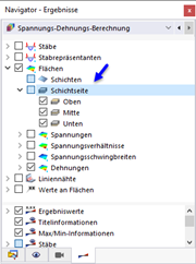 Schichtseite im Navigator auswählen