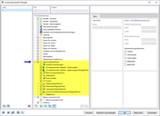 Ausdruckprotokoll-Manager mit Kapiteln für Spannungs-Dehnungs-Berechnung