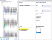 Filtermöglichkeiten für Nachweiskriterium