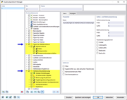 Ausdruckprotokoll-Manager mit Kapiteln für Stahlanschlussbemessung