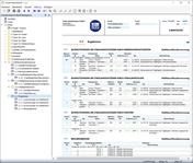 Ausdruckprotokoll mit Daten der Stahlanschlussbemessung