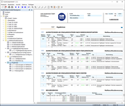 Ausdruckprotokoll mit Daten der Stahlanschlussbemessung