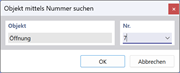 FAQ 005546 | Wie findet man in RFEM 6 eine Öffnung mit einer bestimmten Nummer?