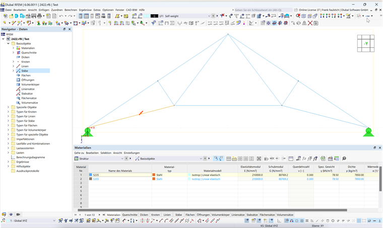 FAQ 005548 | Wie findet man in RFEM 6 / RSTAB 9 einen Stab mit einer bestimmten Nummer?