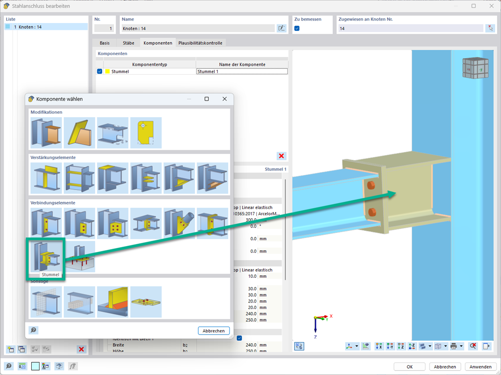 Feature 002841 | Komponente "Stummel"