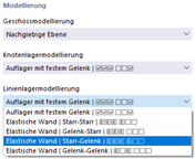 Knoten- und Linienlager des Geschosses modellieren