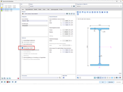 FAQ 005585 | Was bedeutet die Fehlermeldung "Inkompatible Berechnungsoptionen" an Stäben mit linearer Querschnittsverteilung (Vouten)?