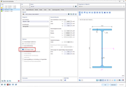 FAQ 005585 | Was bedeutet die Fehlermeldung "Inkompatible Berechnungsoptionen" an Stäben mit linearer Querschnittsverteilung (Vouten)?