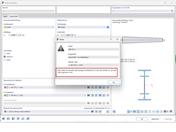 FAQ 005585 | Was bedeutet die Fehlermeldung "Inkompatible Berechnungsoptionen" an Stäben mit linearer Querschnittsverteilung (Vouten)?