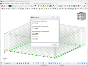 Netzstatistik für FE-Netz, das mit der Funktion "Unabhängiges Netz bevorzugt" erzeugt wurde