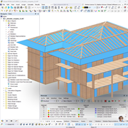 Abschlussarbeit | Berechnung und Modellierung eines mehrstöckigen Wohngebäudes in tragenden X-Lam-Holzplatten mit RFEM 6