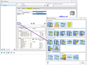 Detaillierte Ansicht zum Einfügen einer Fußplatten-Komponente in der Statik-Software.