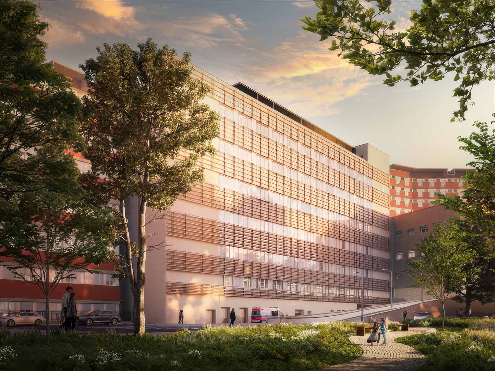 Krankenhausgebäude in Volano - Siena, Italien