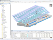 RFEM-Modell des BORA Flagshipstores, Herford