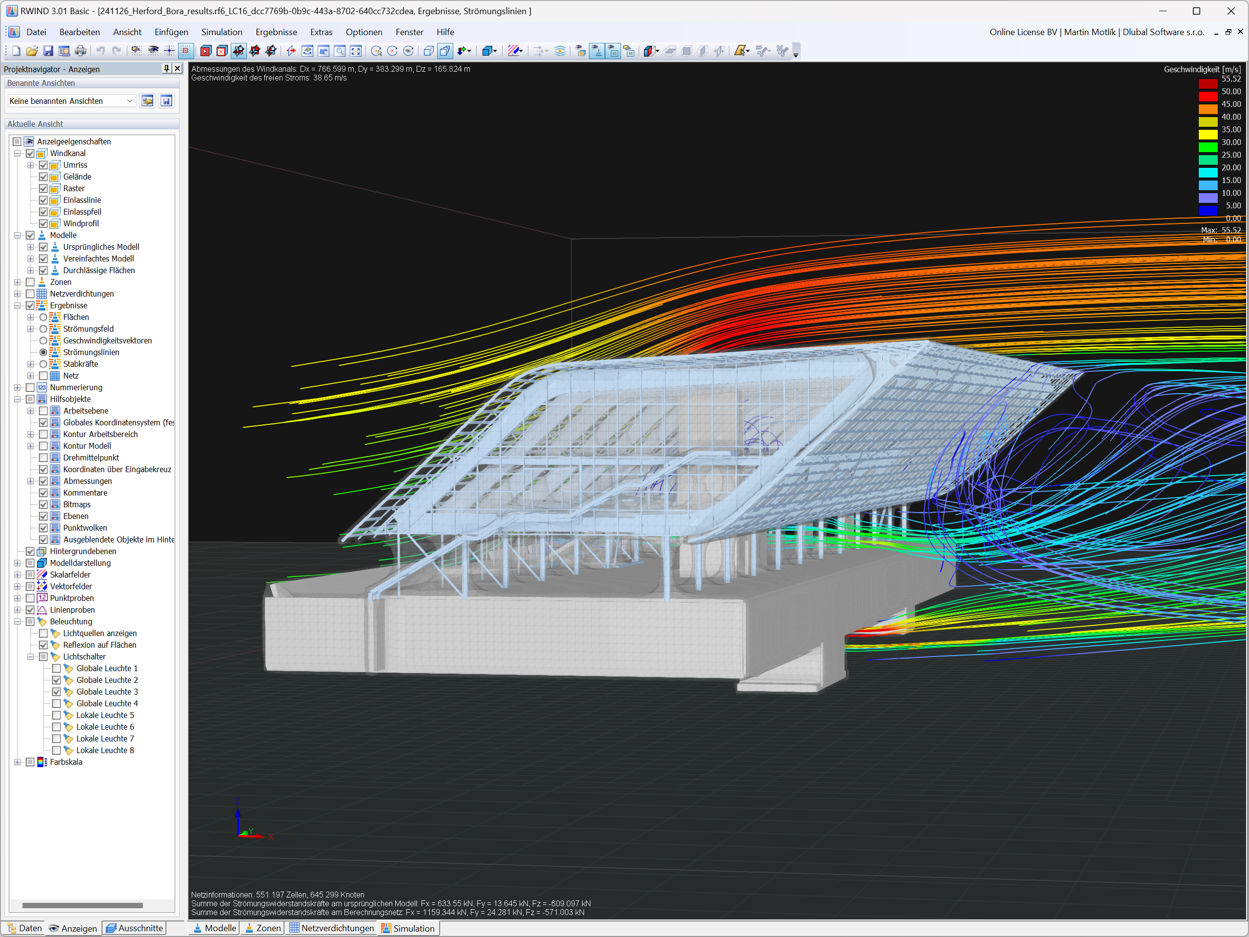 RWIND-Modell des BORA Flagship-Stores, Herford