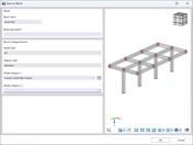 Dialogfeld "Als Block speichern" in der Dlubal-Software-Oberfläche