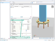 Feature 002924 | Kreisförmige Anordnung von Ankerpunkten an einer Fußplatte | Stahlanschluss, Schraubenbild, kreisförmig