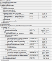 Diagramm zur Darstellung der erforderlichen Längsbewehrung in Bemessungsdetails, inklusive markierter Bewehrungsabschnitte.