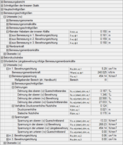 Diagramm zur Darstellung der erforderlichen Längsbewehrung in Bemessungsdetails, inklusive markierter Bewehrungsabschnitte.