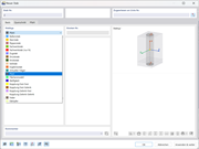 Oberfläche mit Auswahl des Stabtyps 'Pfahl' in Ingenieursoftware
