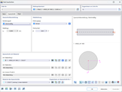 Definition der Querschnittseigenschaften des Pfahls