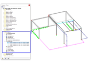 RFEM Navigator zeigt die Verwaltung von Bemaßungen in der Kategorie Hilfsobjekte