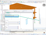 Technische Darstellung des Ergebnislinie Stabtyps in RFEM, Feature 002926.