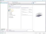 RFEM 6-Oberfläche mit Objektselektion für Bauzustandsänderungen