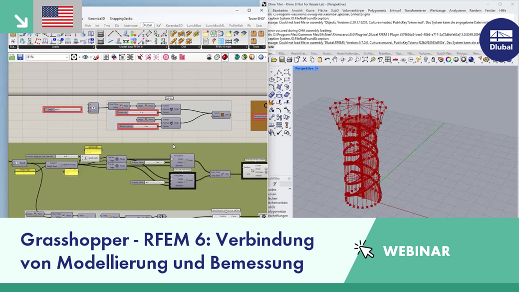 Webinar cover featuring the reference VG 005265 and a title on modeling and design integration.