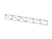 Stahlfachwerkbinder mit parametrischen Details und Analyse