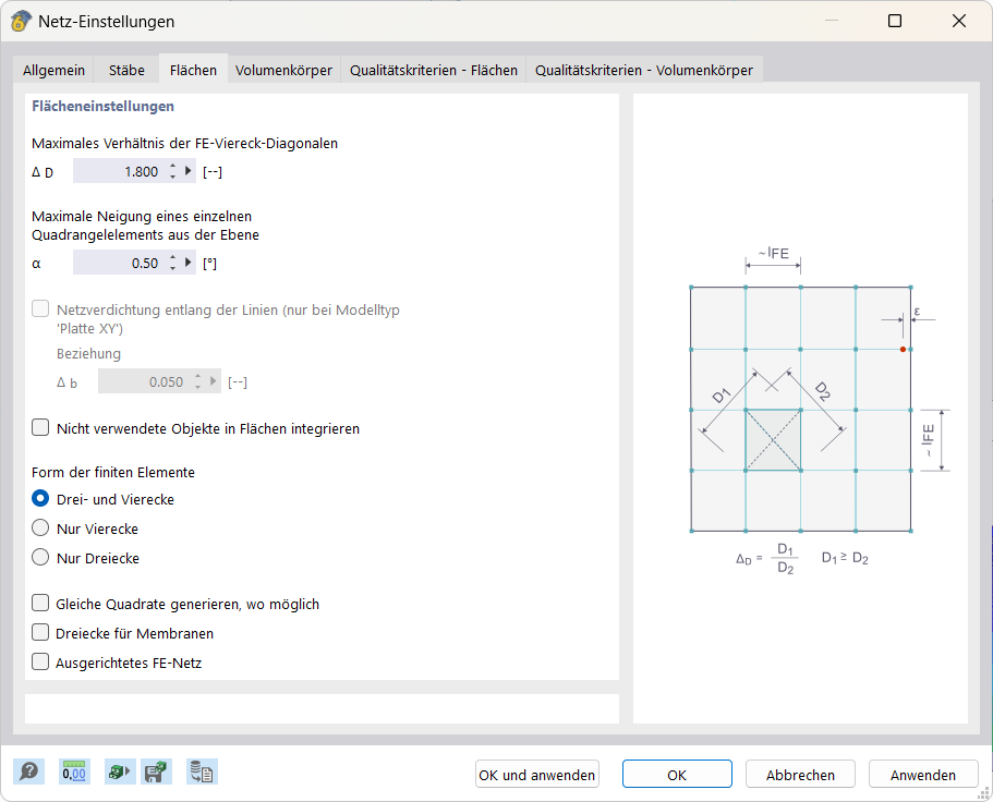 Beulfigur eines Kragarms, modelliert mittels Netz-Einstellung im RFEM Add-On zur Prüfung der Strukturstabilität.