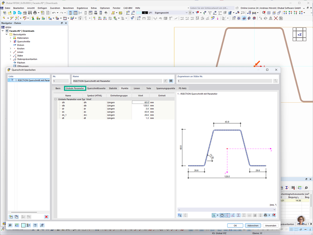 Parametrische RSECTION-Einstellung in RFEM| RSTAB Feature 002944